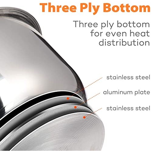 Goldlion Stainless Steel Inner Pot Compatible with Ninja Foodi 8 Q...