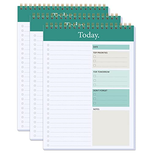 To Do List Notepad - Daily Planner Notepad Undated 52 Sheets Tear ...