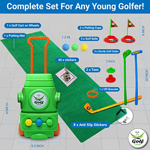 LAB Tested - Premium Kids Golf Clubs 3-5 - Kids Golf Set - Toy G...