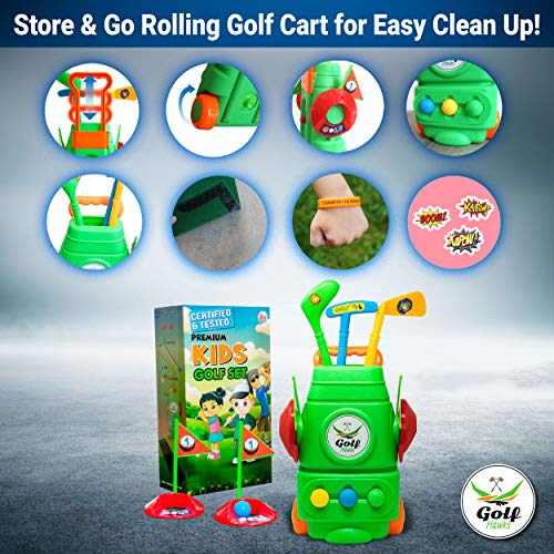 LAB Tested - Premium Kids Golf Clubs 3-5 - Kids Golf Set - Toy G...