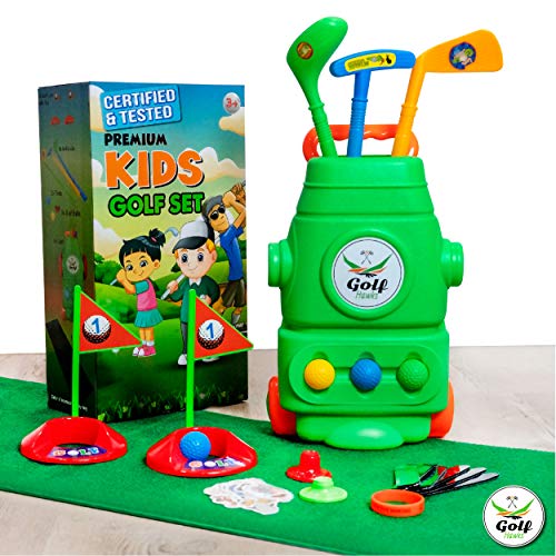 LAB Tested - Premium Kids Golf Clubs 3-5 - Kids Golf Set - Toy G...