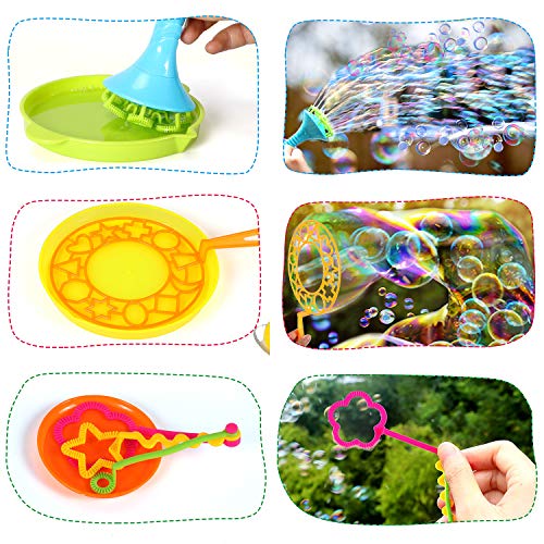 26 Pack Bubble Wands Assortment Toy Set Giant Bubble Wands Large B...