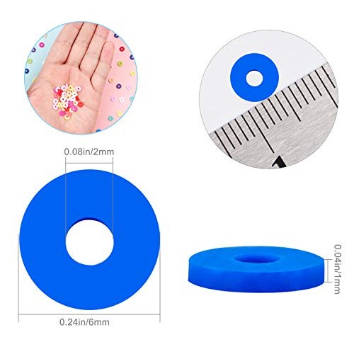 3800 Pcs Flat Round Polymer Clay Spacer Beads for Jewelry Making B...
