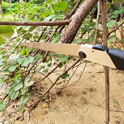 gonicc Professional Folding Hand Saw with 9.4 Inch Curved SK-5 Bla...