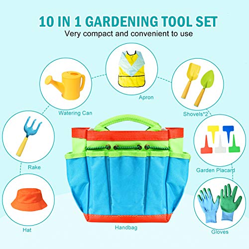 Gonioa Kids Gardening Tool Set, All in One Garden Toys Set Includi...