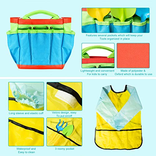 Gonioa Kids Gardening Tool Set, All in One Garden Toys Set Includi...