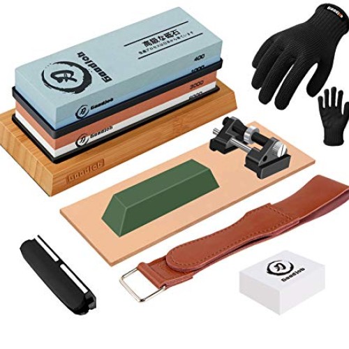 Goodjob Knife Sharpening Stone Kit,Professional Whetstone,2 Double...