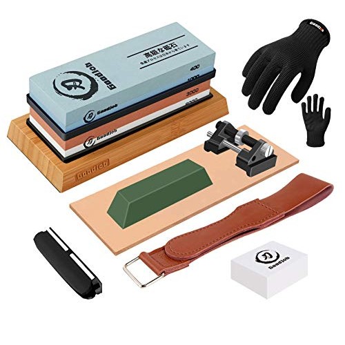Goodjob Knife Sharpening Stone Kit,Professional Whetstone,2 Double...