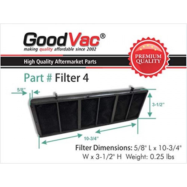 GOODVAC Odor Eliminator Filter for Oreck XL Tabletop Professional ...