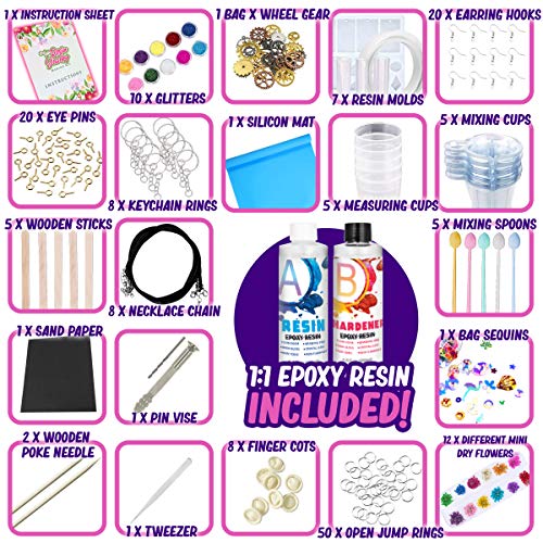 GoodyKing Epoxy Silicone Resin Molds Kit - Jewelry Making Supplies...