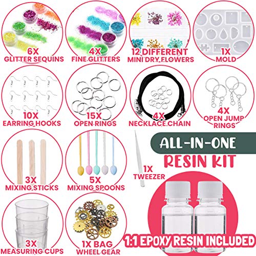 GoodyKing Resin Jewelry Making Starter Kit - Resin Kits for Beginn...