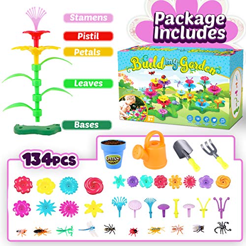 GoodyKing Flower Garden Building Toys for Girls - STEM Toy Gardeni...