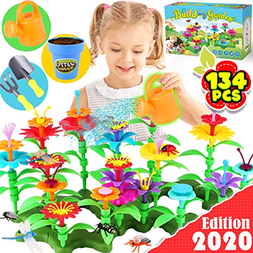 GoodyKing Flower Garden Building Toys for Girls - STEM Toy Gardeni...