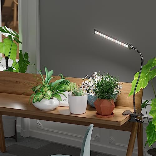 GooingTop Grow Light LED Gooseneck Lamp,6500K 50W Full Spectrum 72...