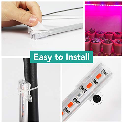 GooingTop LED Grow Light Strip, Professional Red Blue Mixed Spectr...