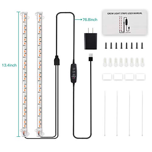 GooingTop LED Grow Light Strip, Professional Red Blue Mixed Spectr...