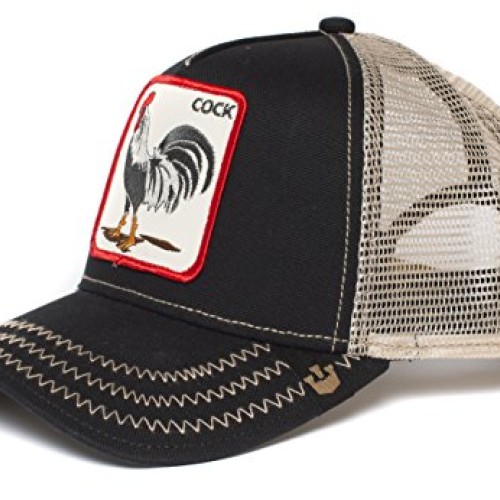 Goorin Bros. Mens Animal Farm Snap Back Trucker Hat, Black Rooste...