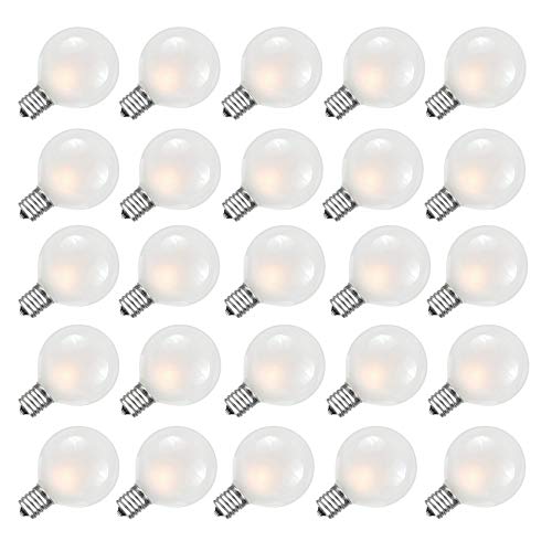 Goothy Scrub Globe G40 Screw Base Light Bulbs Replacement 1.5-Inch...