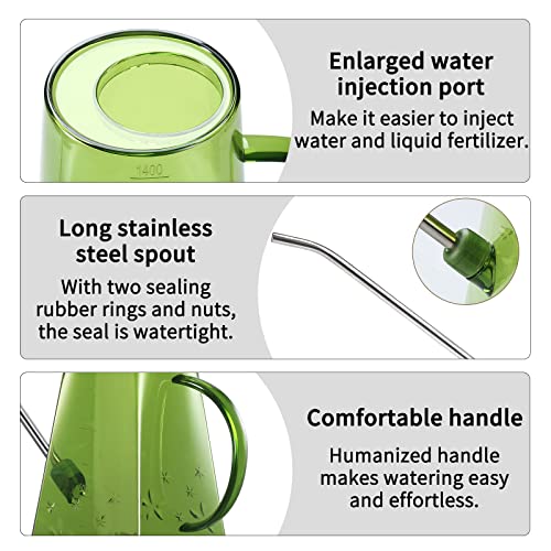 Watering Can, Goowin Watering Can Indoor Plants, Long Spout 47 oz ...