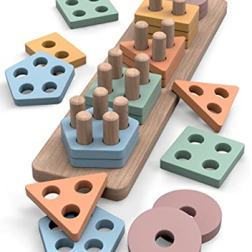 GOPO TOYS Montessori Toys for 18+ Months Old - Toddlers Wooden Sor...