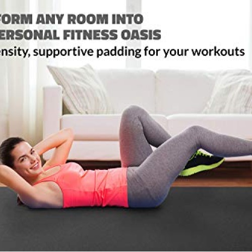 Gorilla Mats Premium Large Exercise Mat – 6 x 4 x 1/4 Ultra Dur...