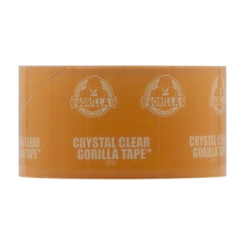 Gorilla Crystal Clear Duct Tape, 1.88” x 9 yd, Clear, Pack of 1 ...