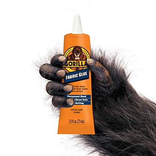 Gorilla Waterproof Fabric Glue 2.5 Ounce, 1-Pack, Clear