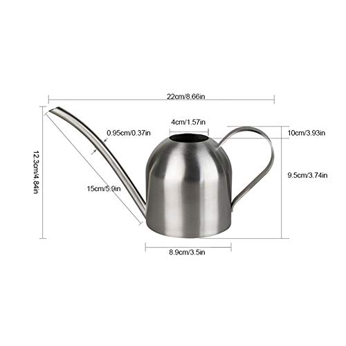 Goscrazy Metal Mini Watering Can with Long Mouth,500ml/17.6Oz Tiny...