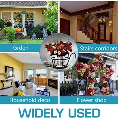 Hanging Railing Planter Baskets Flower Pot Holder Garden Planter S...