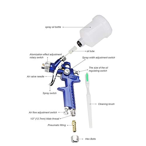 GOSONO 0.8MM H-2000 Nozzle Mini Air Paint Spray Airbrush Profe...