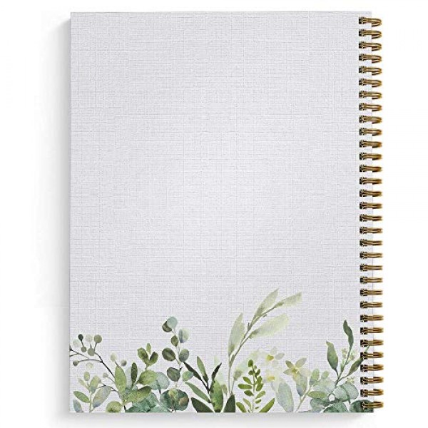 Softcover Abundant Greenery 8.5 x 11 Spiral Notebook/Journal, 12...