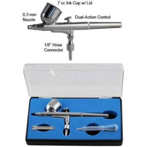 GotHobby 0.3mm Gravity Feed Dual-Action Airbrush Paint Spray K...