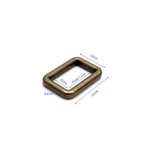 Goyunwell Metal Rectangle Ring Buckles Assorted Colors Webbing Str...