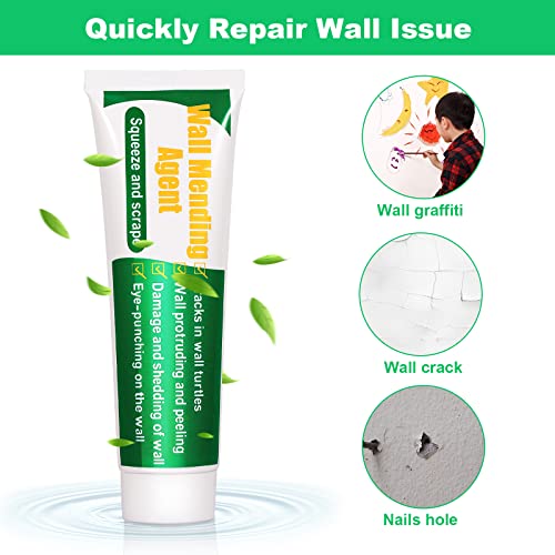 Drywall Repair Kit, 2 Pcs Spackle Wall Repair Patch Kit with Scrap...