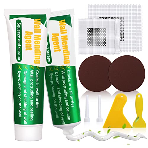 Drywall Repair Kit, 2 Pcs Spackle Wall Repair Patch Kit with Scrap...