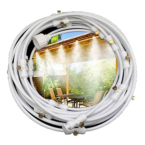 Outdoor Misting Cooling System Kit, Misters for Patio with Brass S...