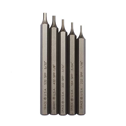 Grace USA - Starter Short Pin Punch Set - 5 Piece Punch Set - GRSP...