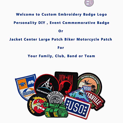 Custom Design Embroidery Patches Any Size Any Logo Personality DIY...