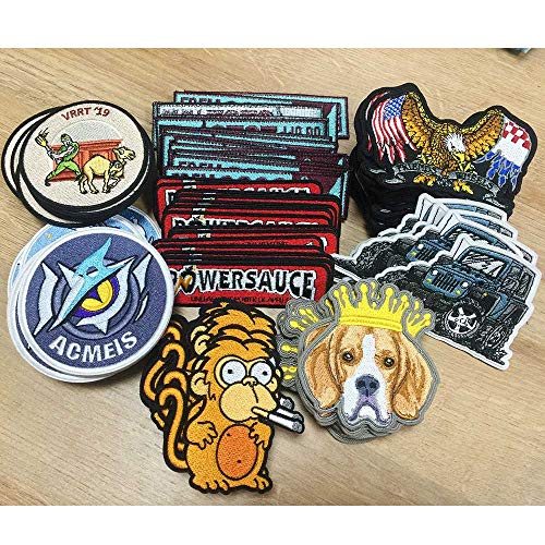 Custom Design Embroidery Patches Any Size Any Logo Personality DIY...