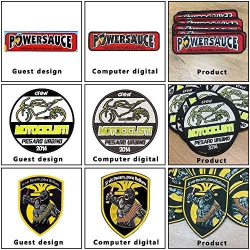 Custom Design Embroidery Patches Any Size Any Logo Personality DIY...