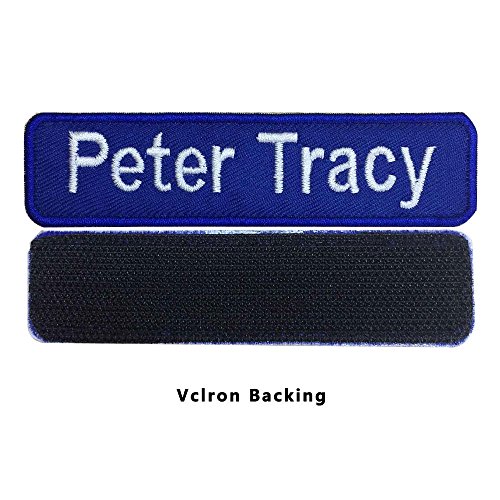 Custom Embroidery Military Number Name Patch, 3 Size 4”Width x 1”,...
