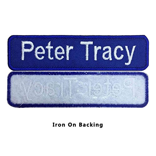 Custom Embroidery Military Number Name Patch, 3 Size 4”Width x 1”,...
