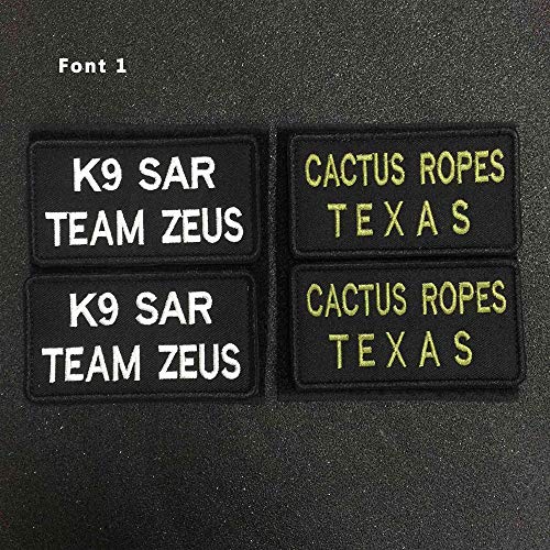 Custom Embroidery Name Patches 3 1/2W x 2H Personalized Military...