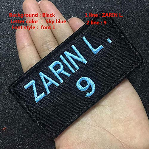 Custom Embroidery Name Patches 3 1/2W x 2H Personalized Military...