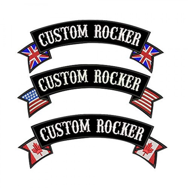 11 Inch Custom Rocker Patches Custom Rocker Patch 