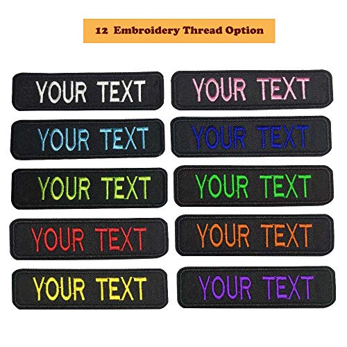 Graceful life Custom Embroidery Name Patches,2 Pieces Personalized...