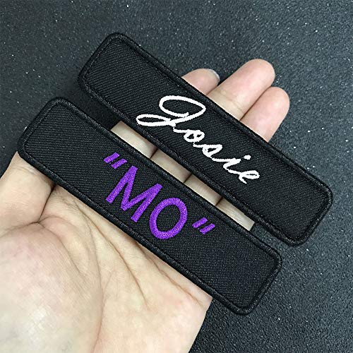 Graceful life Custom Embroidery Name Patches,2 Pieces Personalized...
