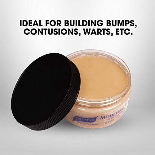 Graftobian Liquid Latex 8oz Clear & Modeling Wax 7oz Light Flesh S...