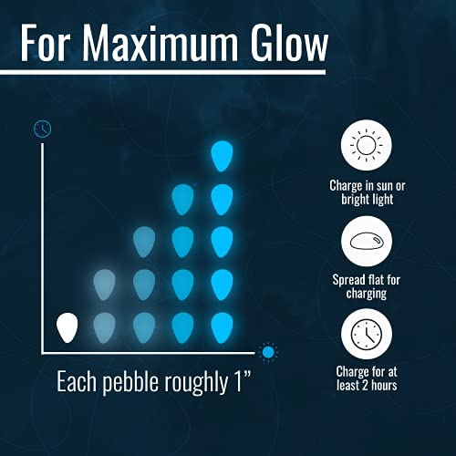 Graham Products 450 Pieces Glow in The Dark Rocks | Indoor & Outdo...
