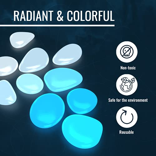 Graham Products 450 Pieces Glow in The Dark Rocks | Indoor & Outdo...